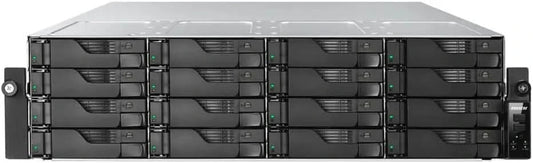 ASUSTOR AS7216RDX 16-Bay NAS | Dual 10GbE + GbE, 16GB DDR5 ECC, Energy-Efficient Rackmount Server