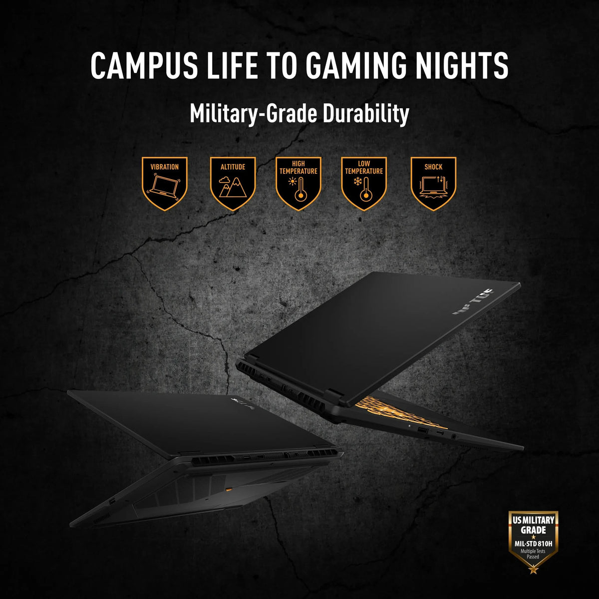 ASUS TUF Gaming 16 FX610JH-TU080WS, Intel Core i5 14450HX, RTX 5050 GPU, 16GB RAM, 512GB SSD, 16 inch FHD+, Windows 11 Home, Office Home 2024, M365 Basic - 1 Year Validity, Gaming Laptop