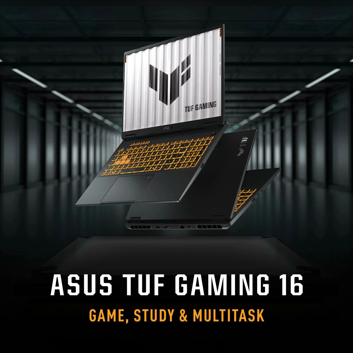 ASUS TUF Gaming 16 FX610JH-TU080WS, Intel Core i5 14450HX, RTX 5050 GPU, 16GB RAM, 512GB SSD, 16 inch FHD+, Windows 11 Home, Office Home 2024, M365 Basic - 1 Year Validity, Gaming Laptop