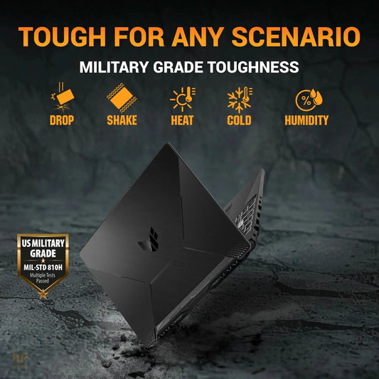ASUS TUF Gaming A15, Gaming Laptop, AMD Ryzen 7 170 Processor, 16GB RAM, 512GB, RTX 3050, 15.6 FHD, Windows 11 Home, Office Home 2024 and M365 Basic -1 Year Validity, FA506NCQ-IN081WS