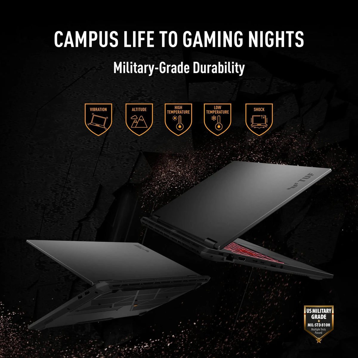 ASUS TUF Gaming A16 FA608UHI-TU238WS, AMD Ryzen 7 260, RTX 5050 GPU, 16GB, 512GB, 16 inch FHD+, Windows 11 Home, Office Home 2024, M365 Basic-1 Year Validity, Gaming Laptop