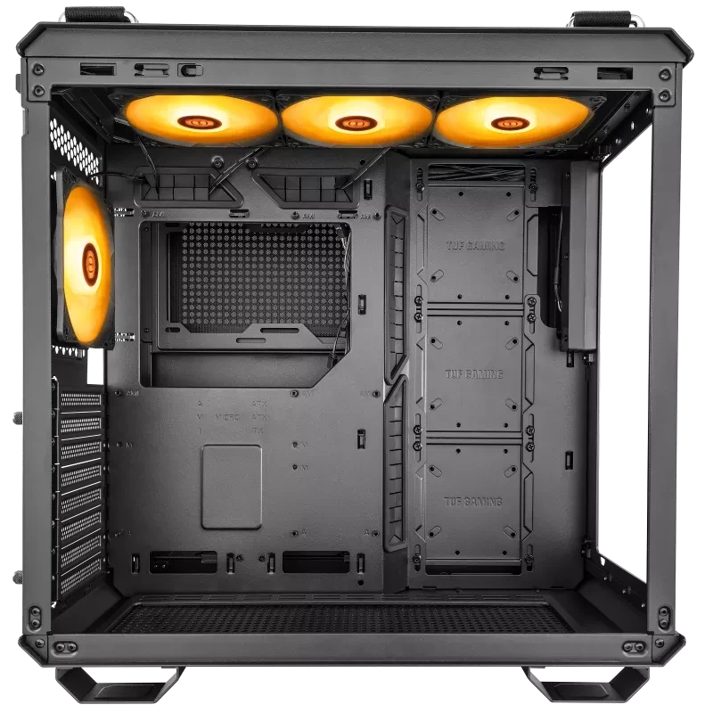 ASUS TUF Gaming GT502 PLUS TG ARGB Mid Tower Gaming Cabinet, Black