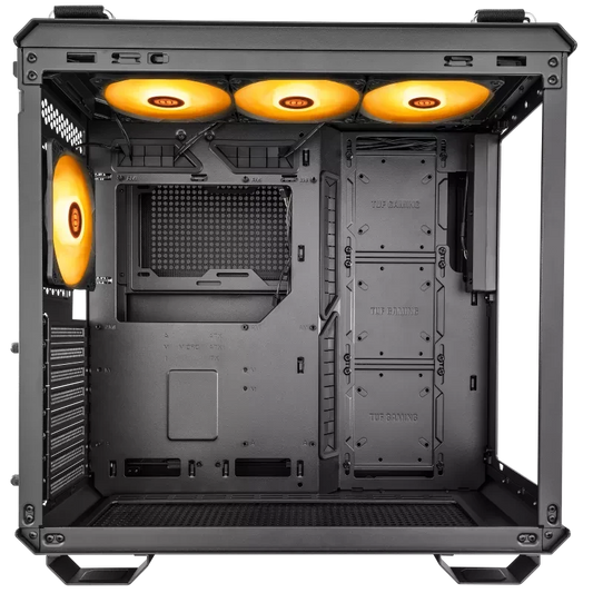 ASUS TUF Gaming GT502 PLUS TG ARGB Mid Tower Gaming Cabinet, Black