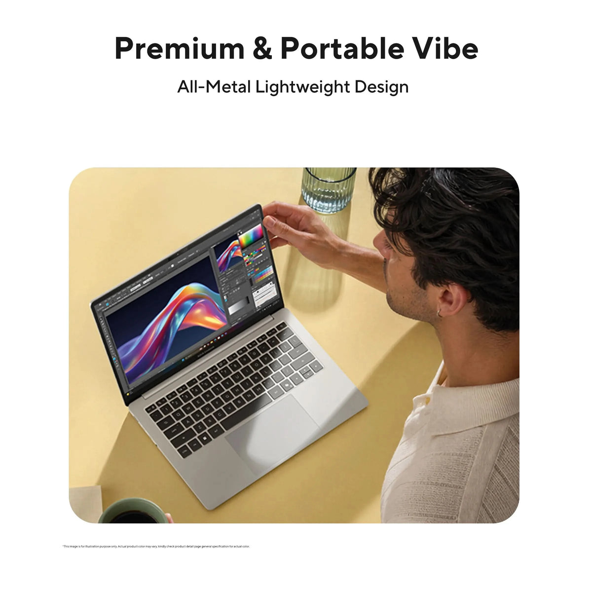 ASUS Vivobook S16, AI Powered Laptop, Intel Core 7 350,16GB RAM, 512GB SSD, Intel Graphics, 16 inch FHD+, Windows 11 Home, Office Home 2024 and M365 Basic-1 Year Validity, S5652MA-TK191WS