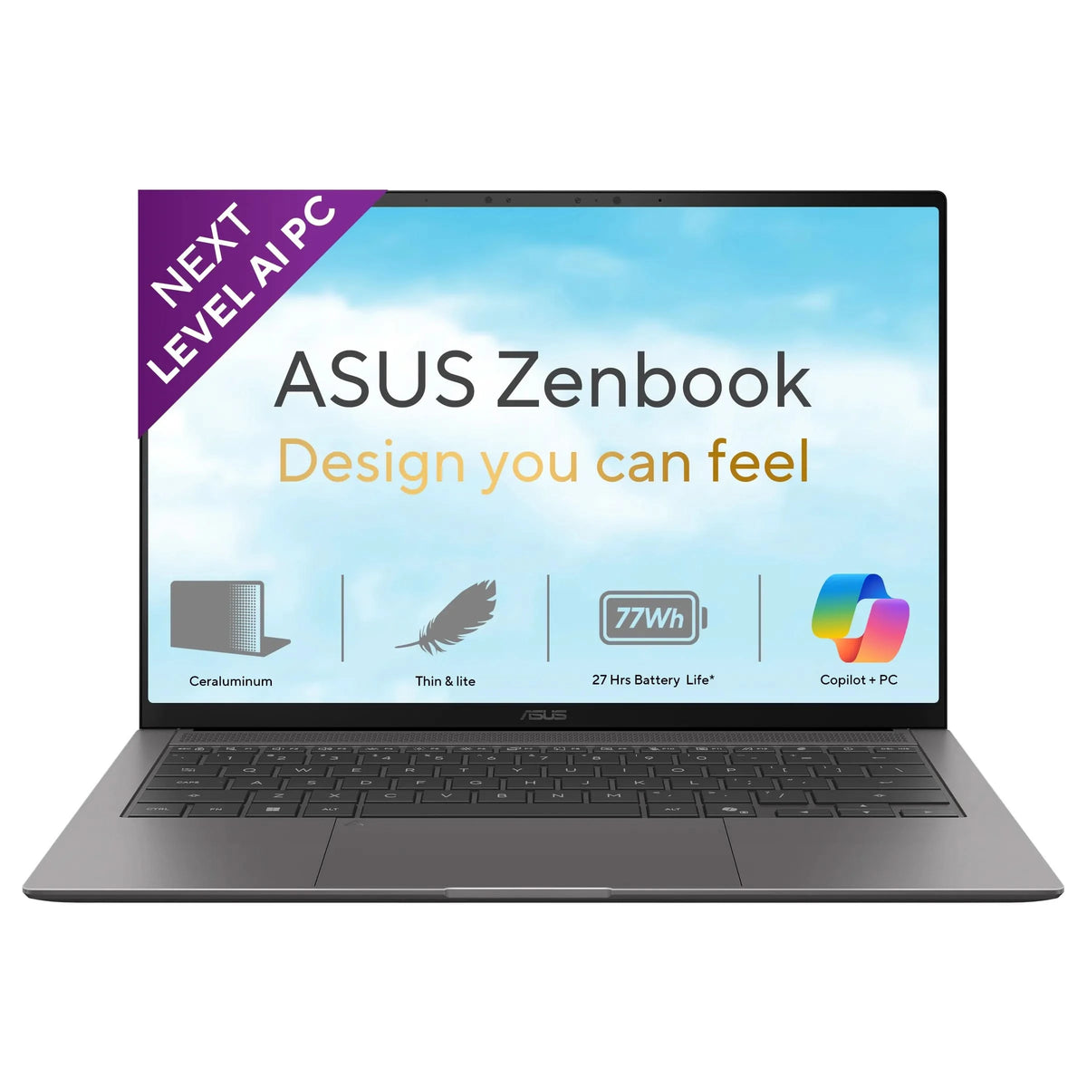 ASUS Zenbook S14 UX5406AA-SU188WS, Intel Core Ultra 9 386H Series 3, 32GB RAM, 1TB SSD, Intel Graphics, 14 inch OLED Touch 3K Resolution, Windows 11 Home, MS Office Home 2024, M365 Basic-1 Year Validity, Intel AI Powered Laptop, 1 Year Warranty