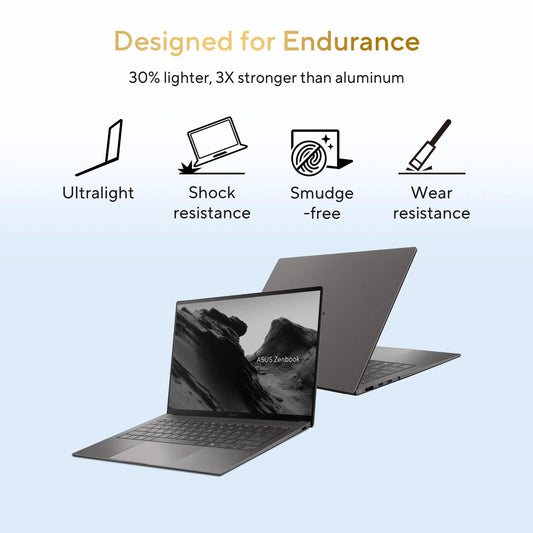ASUS Zenbook S14 UX5406AA-SU188WS, Intel Core Ultra 9 386H Series 3, 32GB RAM, 1TB SSD, Intel Graphics, 14 inch OLED Touch 3K Resolution, Windows 11 Home, MS Office Home 2024, M365 Basic-1 Year Validity, Intel AI Powered Laptop, 1 Year Warranty