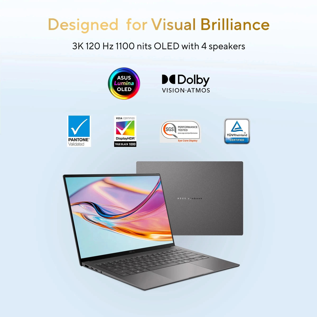 ASUS Zenbook S14 UX5406AA-SU188WS, Intel Core Ultra 9 386H Series 3, 32GB RAM, 1TB SSD, Intel Graphics, 14 inch OLED Touch 3K Resolution, Windows 11 Home, MS Office Home 2024, M365 Basic-1 Year Validity, Intel AI Powered Laptop, 1 Year Warranty