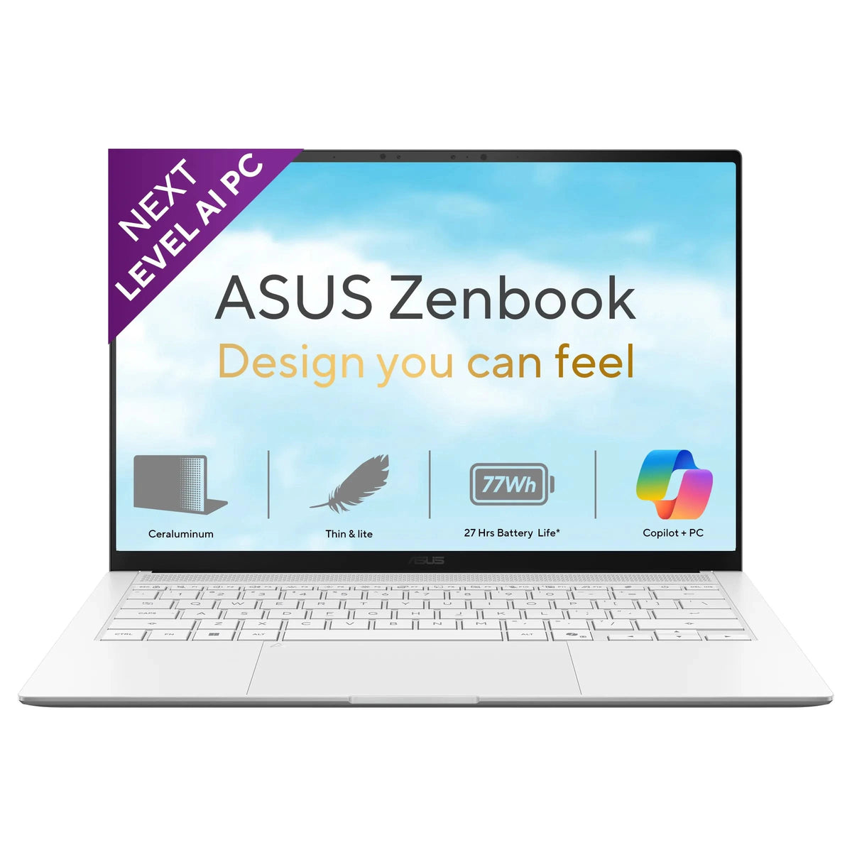 ASUS Zenbook S14 UX5406AA-SU463WS, Intel Core Ultra 7 355 Series 3, 16GB RAM, 512GB SSD, Intel Graphics, 14 inch OLED Touch 3K Resolution, Windows 11 Home, MSOffice Home 2024, M365 Basic-1 Year Validity, Intel AI Powered Laptop, 1 Year Warranty