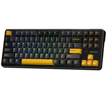 AULA F87 75% Mechanical Wireless Gaming Keyboard Thunder Black Graywood Switch