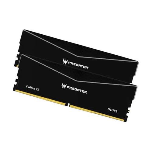 PREDATOR PALLASII DDR5 HEATSINK U-DIMM 6000MHZ 32GB (16GB*2) BLACK