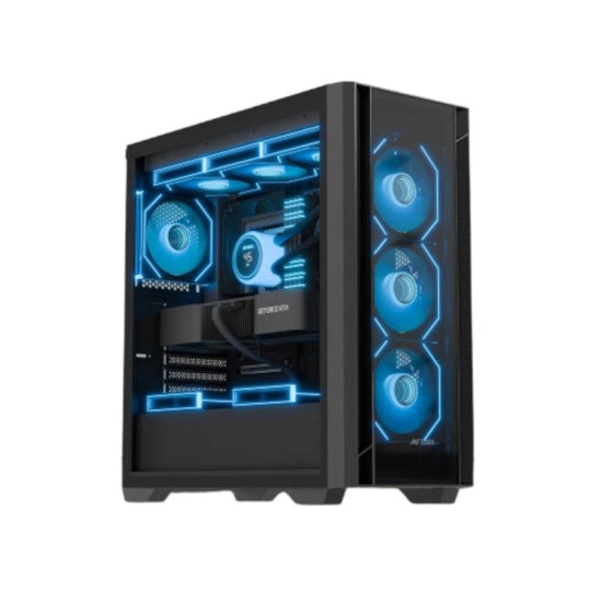 Ant Esports AQUA 360 4F Mid Tower Gaming Cabinet Black