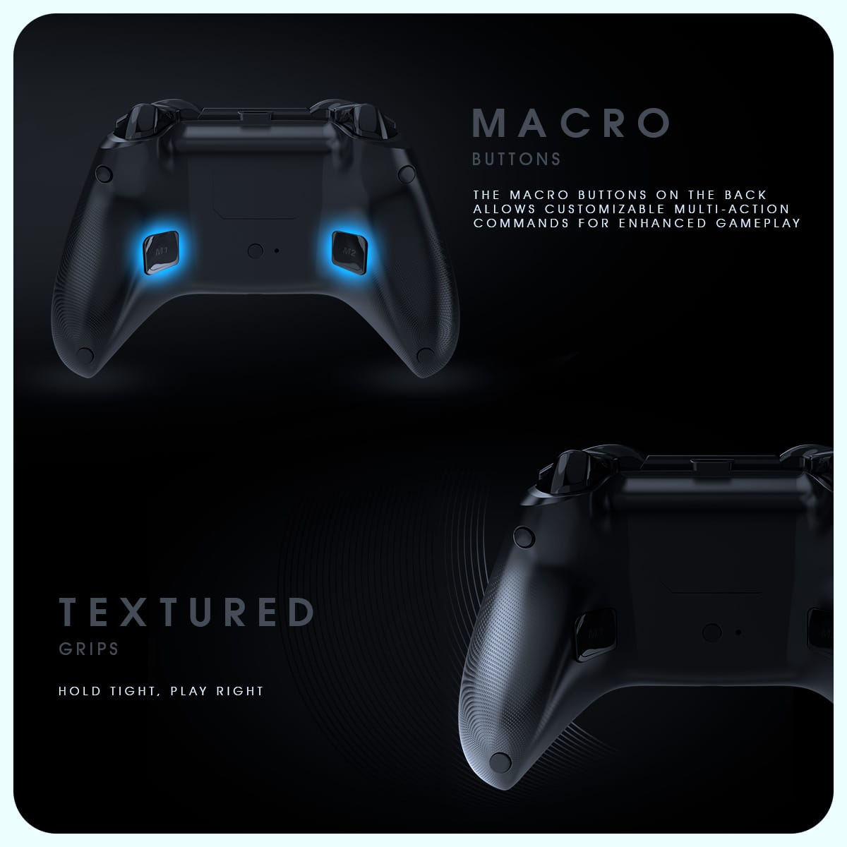 Cosmic Byte Ares Pro Tri-Mode Wireless-Bluetooth-Wired Controller for PC, Wireless Audio Port, Hall Joystick