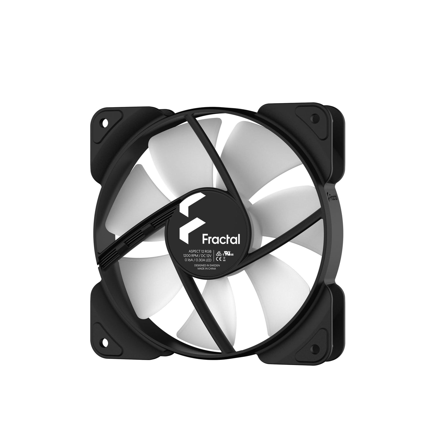 FRACTAL ASPECT 12 RGB BLACK FRAME CABINET FAN