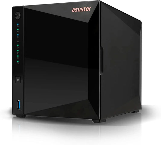 Asustor Drivestor 4 Pro Gen2 AS3304T v2, 4 Bay NAS, 1.7GHz Quad-Core, 2.5GbE Port, 2GB RAM DDR4, Best Value for Home Media Server, Network Attached Storage