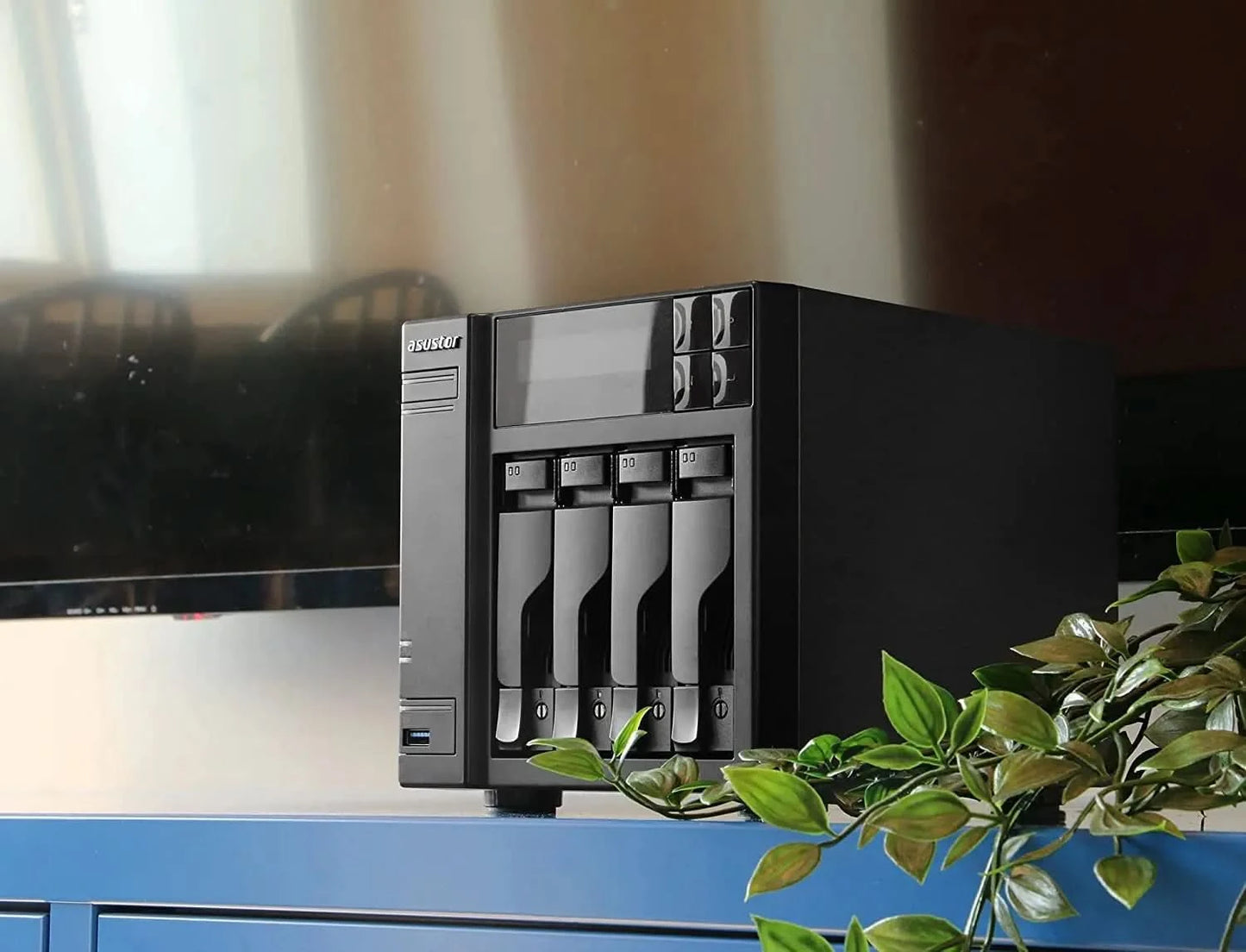 Asustor Lockerstor 4 Gen2 AS6704T - 4 Bay NAS, Quad-Core 2.0 GHz CPU, 4 M.2 NVMe Slots, Dual 2.5GbE, Upgradable to 10GbE, 4GB DDR4 RAM, Network Attached Storage