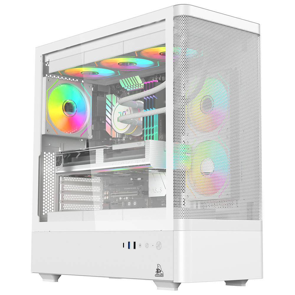 TAG Gaming Aurora M Mid Tower Cabinet White