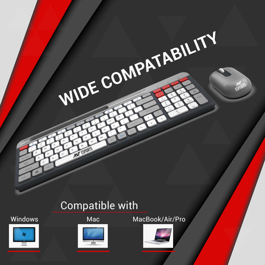 ANT ESPORTS WIRELESS KEYBOARD AND MOUSE COMBO (GARY) WKM22 (ETA-SD-20221009069)(ETA-SD-20221009067)