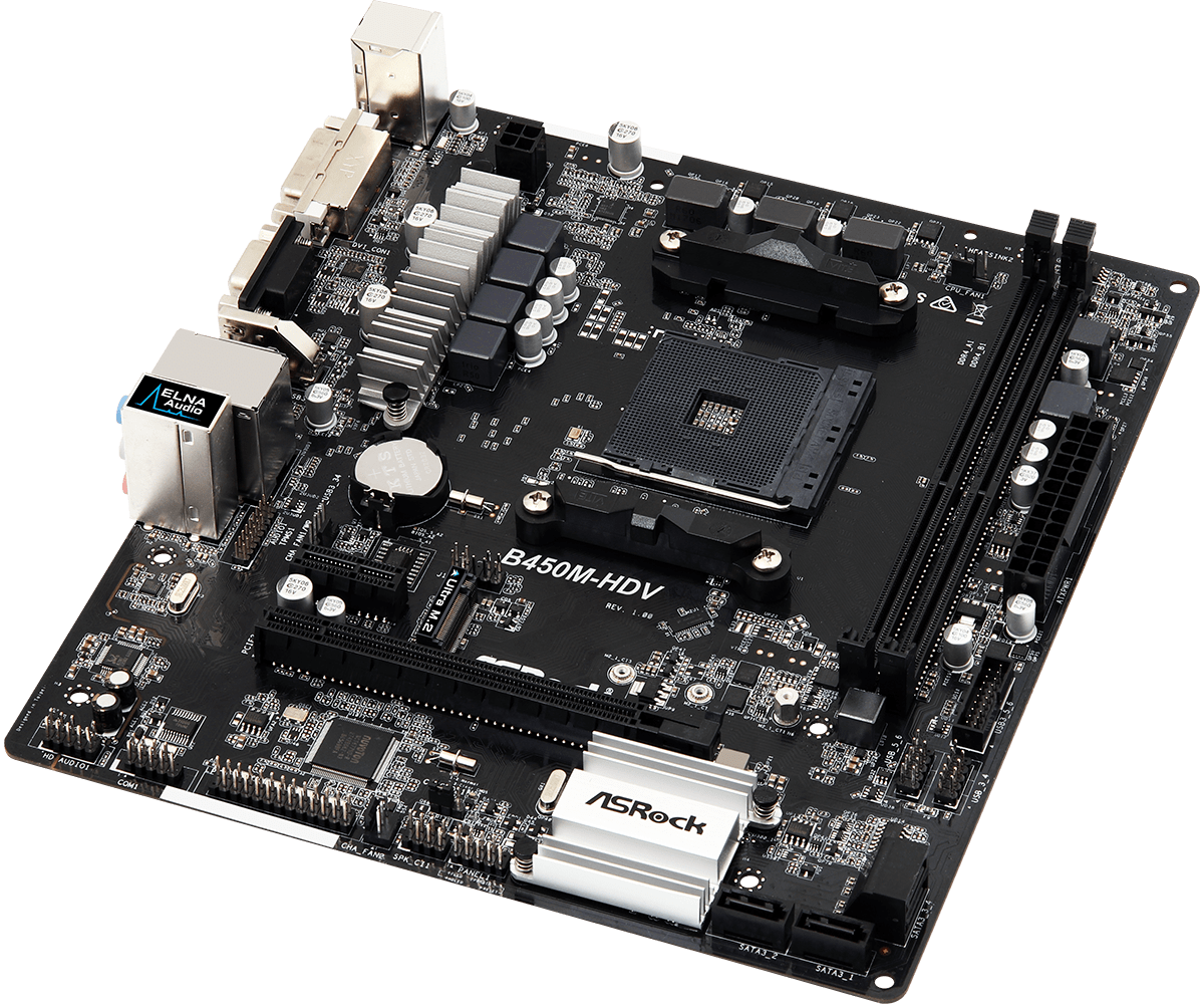 ASROCK B450M-HDV R4.0 MOTHERBOARD