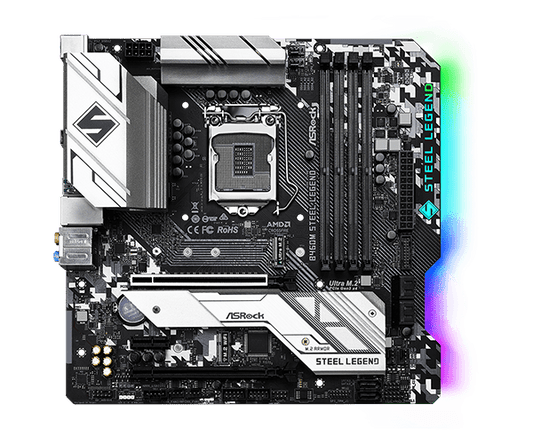 ASROCK B460M STEEL LEGEND INTEL LGA1200 MOTHERBOARD