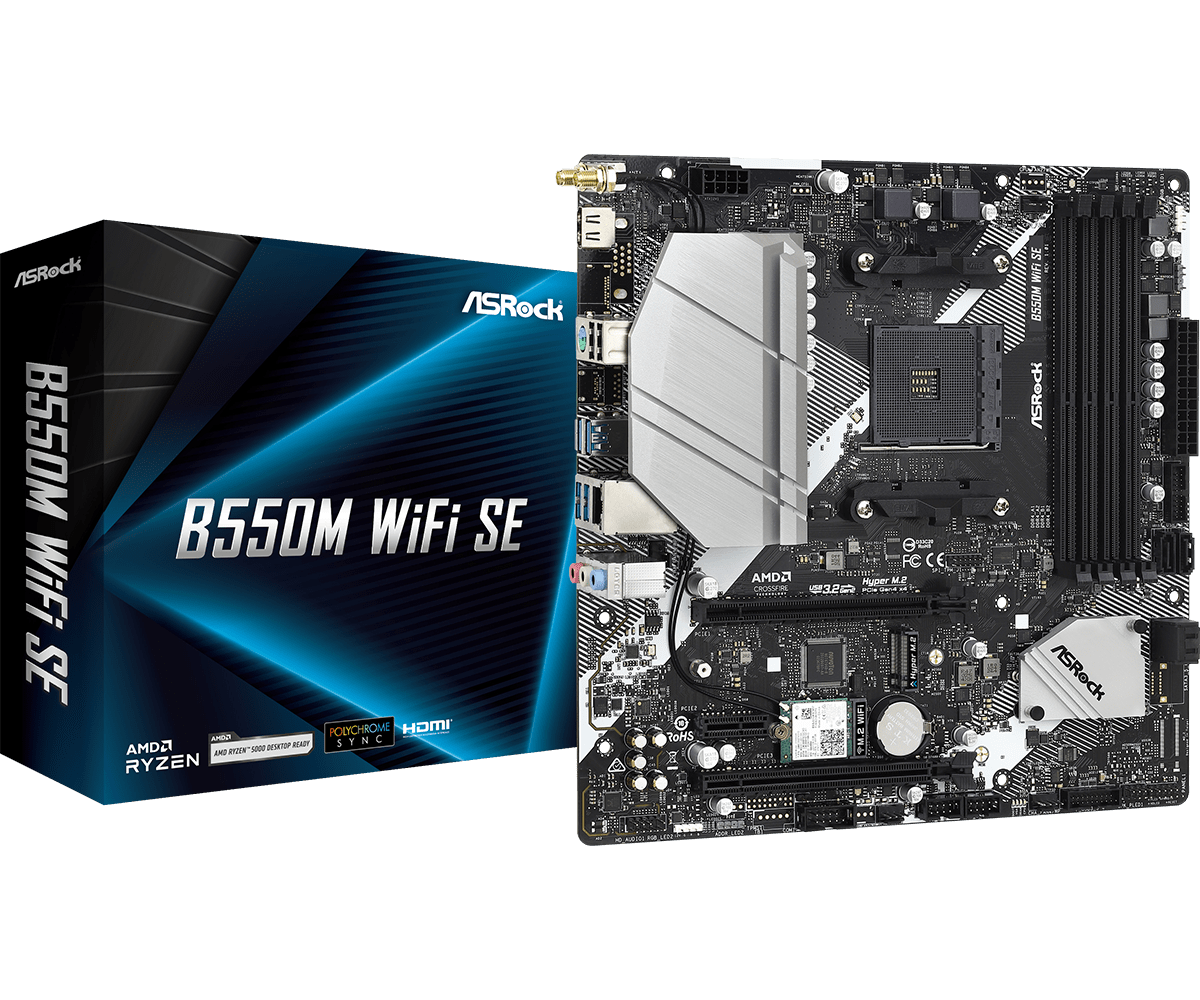 ASROCK B550M WIFI SE MOTHERBOARD