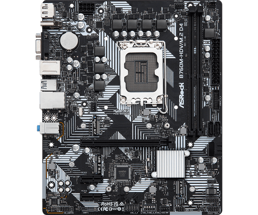 ASRock B760M-HDV/M.2 D4 M-ATX Motherboard