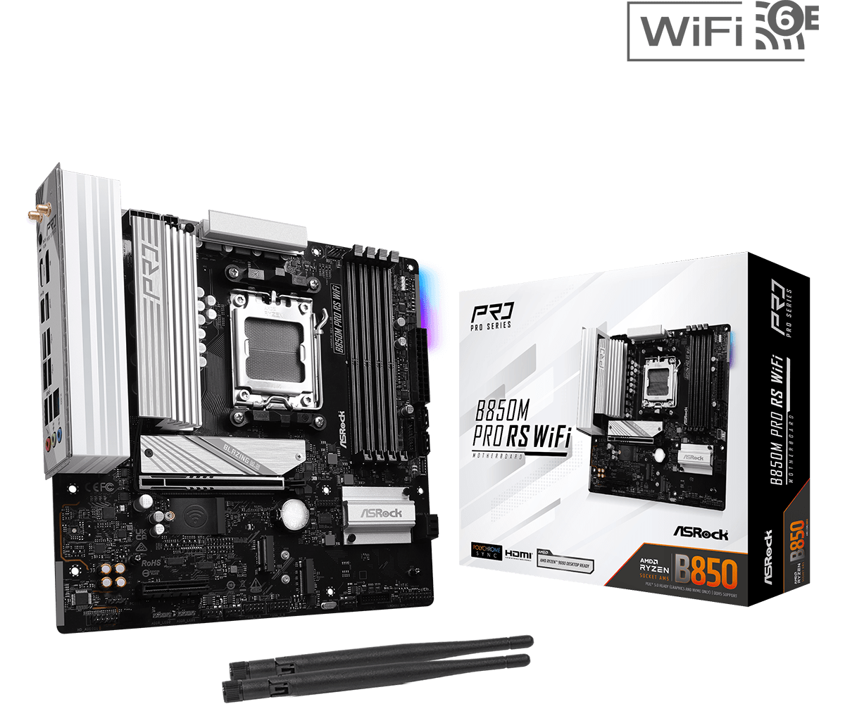 ASROCK B850M PRO RS WIFI MOTHERBOARD