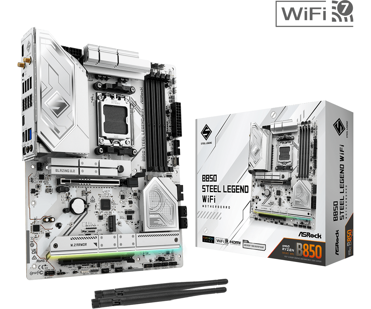 ASROCK B850 STEEL LEGEND WIFI MOTHERBOARD