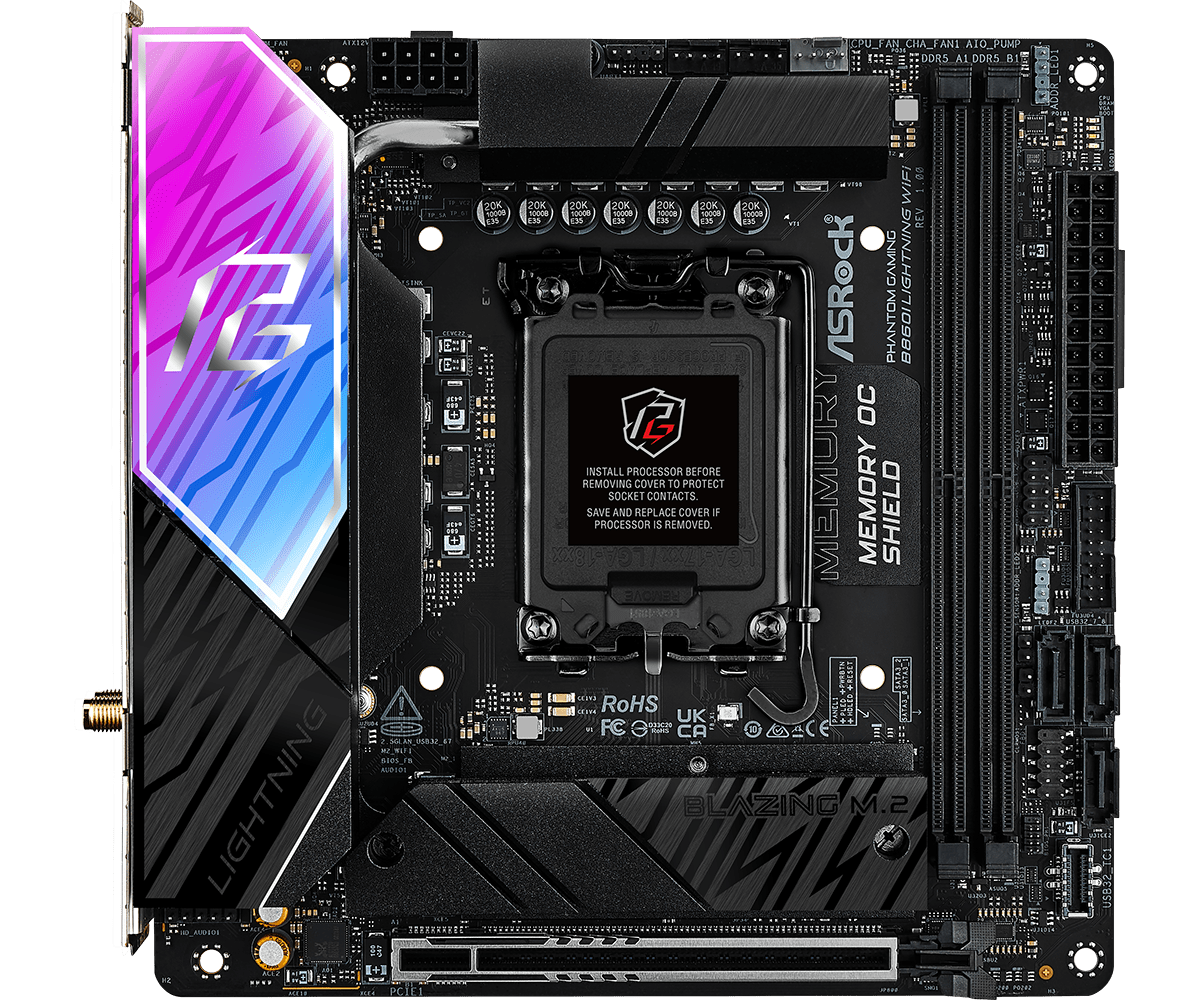 ASROCK B860I LIGHTNING WIFI MOTHERBOARD