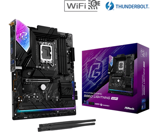 ASROCK B860 LIGHTNING WIFI MOTHERBOARD