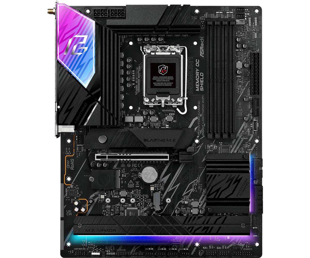 ASROCK B860 LIGHTNING WIFI MOTHERBOARD