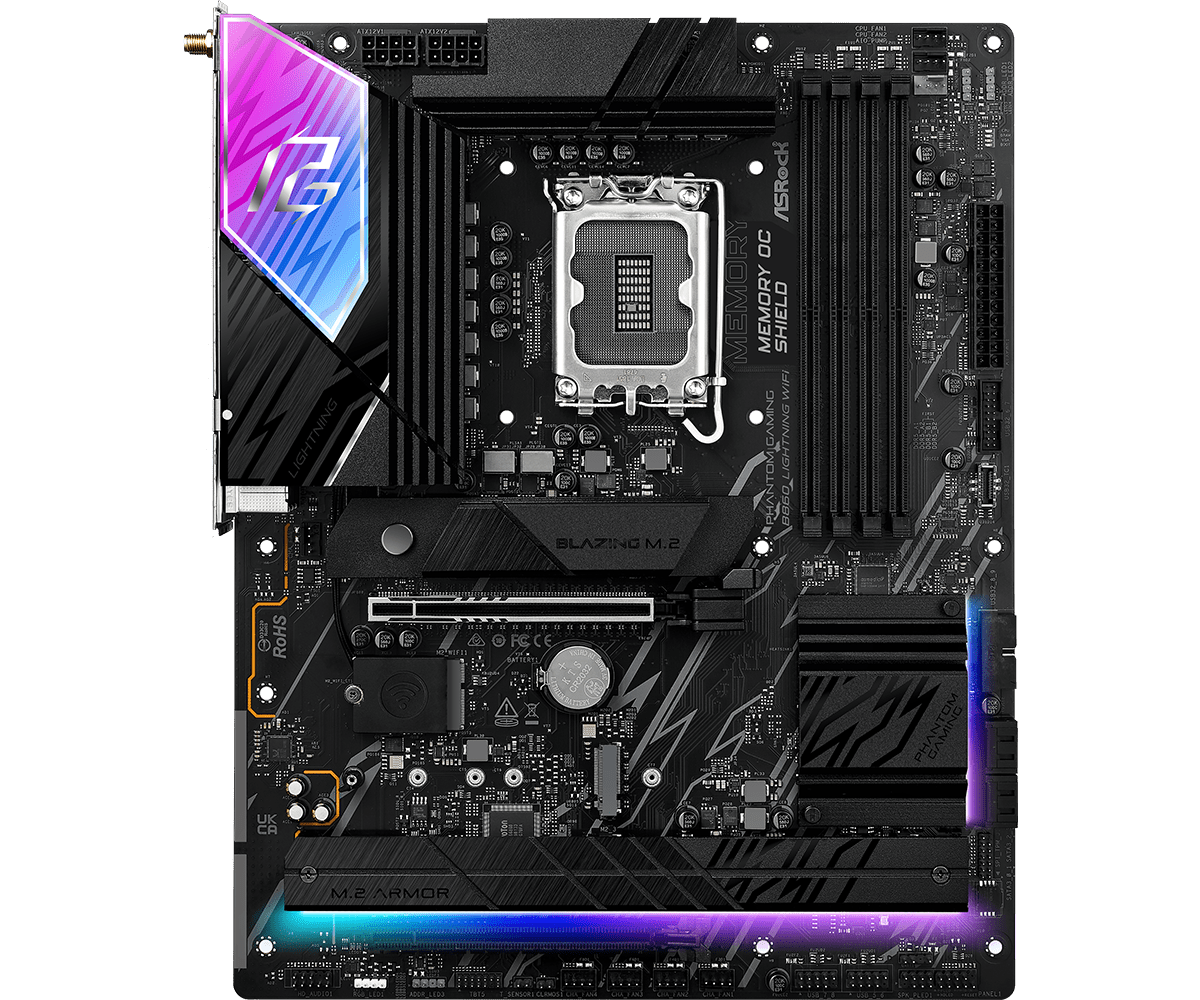 ASROCK B860 LIGHTNING WIFI MOTHERBOARD