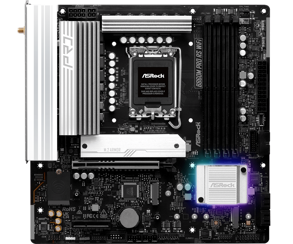 ASROCK B860M PRO RS WIFI MOTHERBOARD