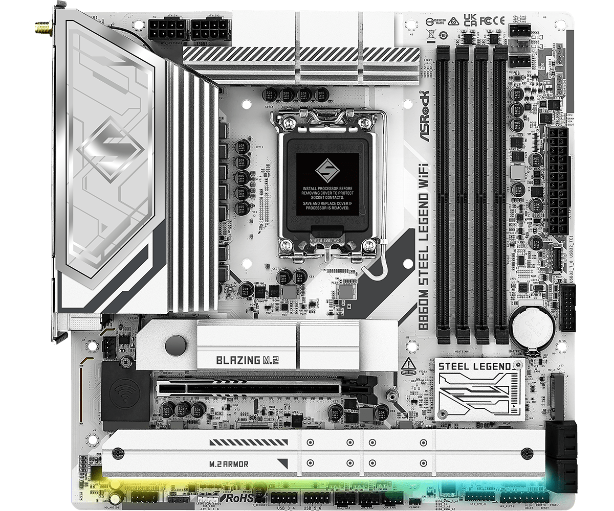 ASROCK B860M STEEL LEGEND WIFI MOTHERBOARD