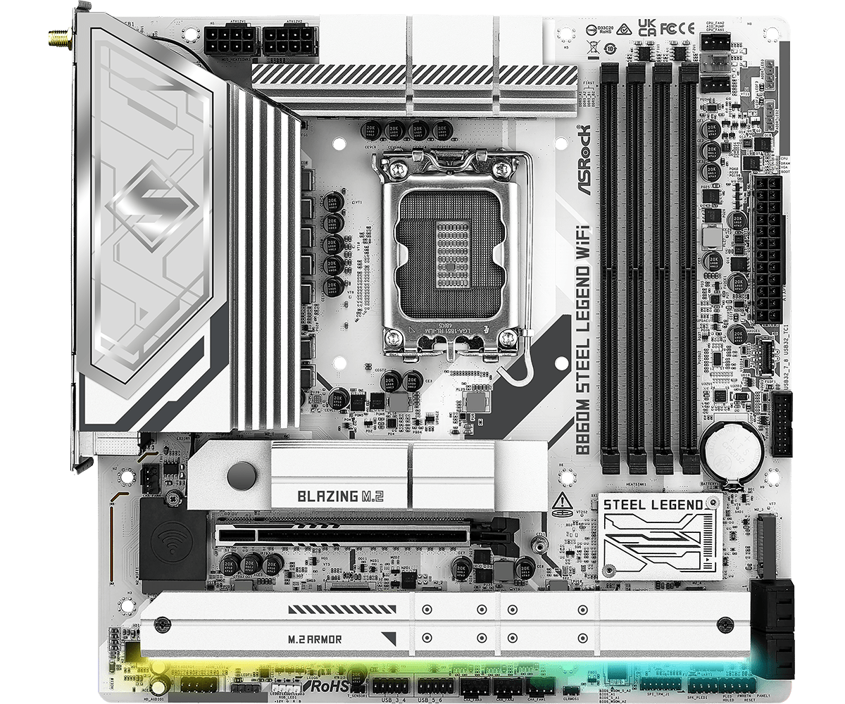 ASROCK B860M STEEL LEGEND WIFI MOTHERBOARD