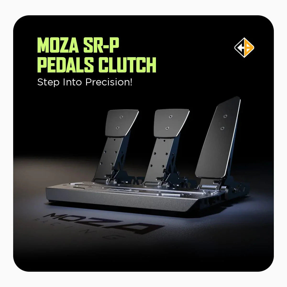 sr-p pedals MOZA SR-P PEDALS (THROTTLE + BRAKE PEDAL) NO CLUTCH- SOLD SEPARATELY