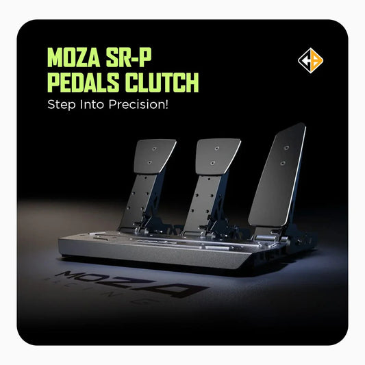MOZA SR-P PEDALS (THROTTLE + BRAKE PEDAL) NO CLUTCH- SOLD SEPARATELY