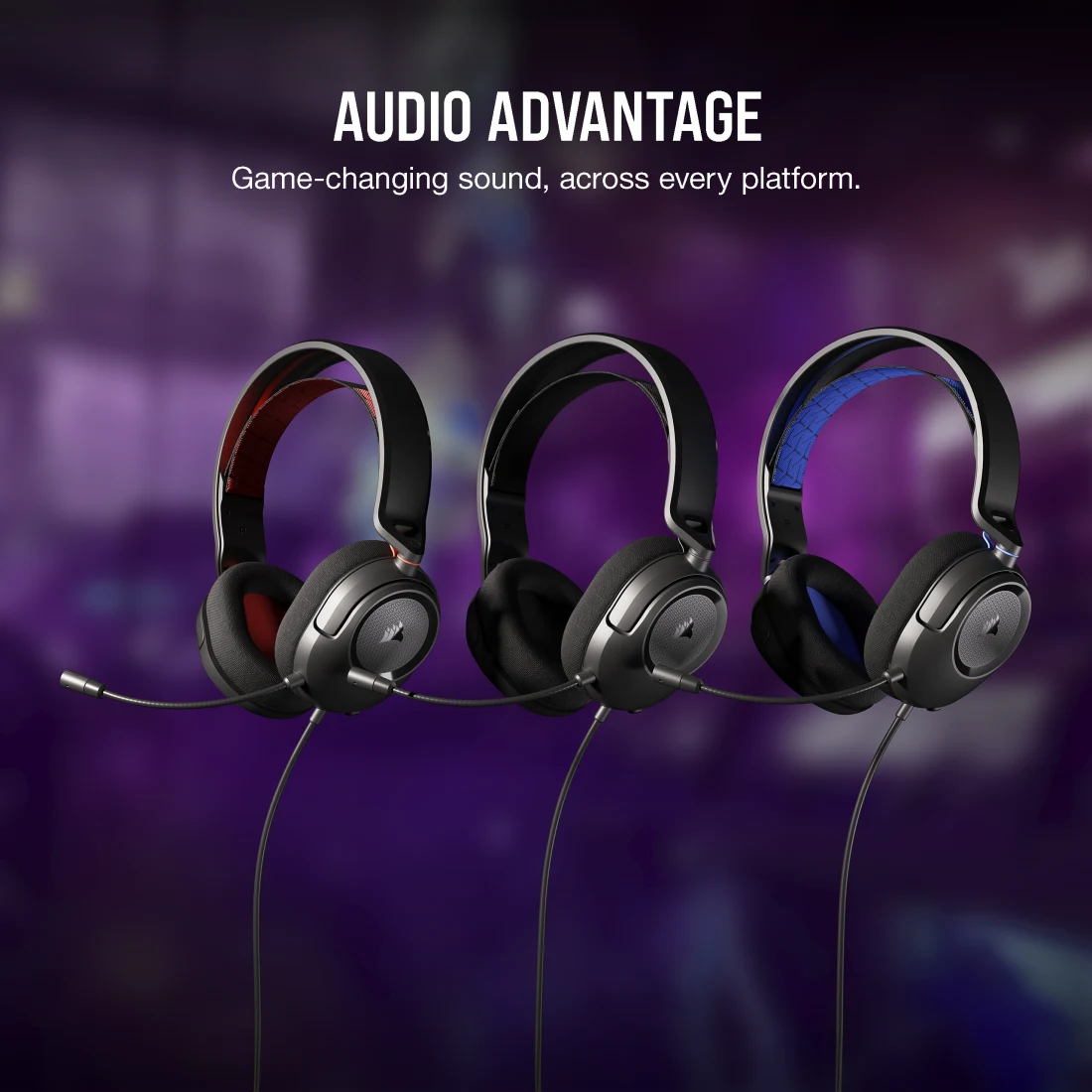 CORSAIR HS35 SURROUND V2 HEADSET CARBON