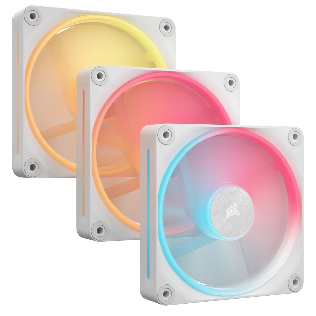 CORSAIR FAN CORSAIR LX-R RGB SERIES, ICUE LINK LX120R RGB WHITE, 120MM RGB FAN, TRIPLE FAN KIT - CO-9051054-WW