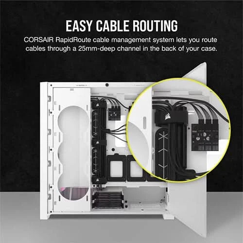 CORSAIR iCUE 5000D RGB AIRFLOW Mid Tower White Cabinet