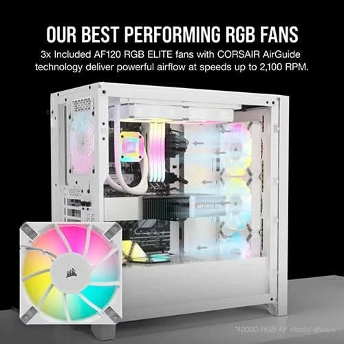 CORSAIR iCUE 5000D RGB AIRFLOW Mid Tower White Cabinet