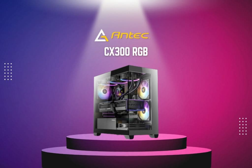 ANTEC CX300M RGB M-ATX MINI TOWER CABINET (BLACK)