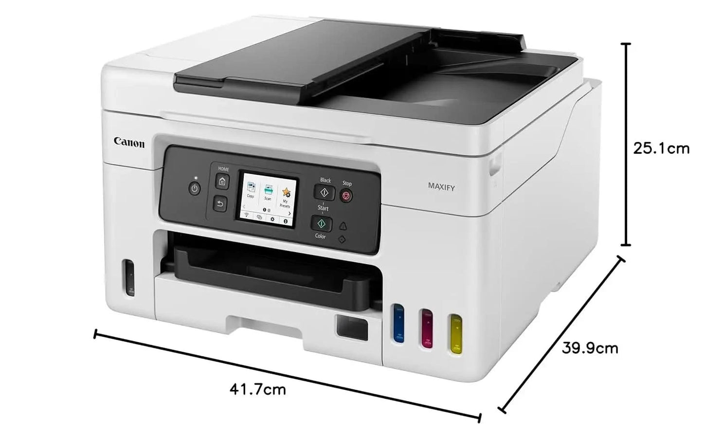 Canon MAXIFY GX4070 All in One WiFi Inktank Printer with FAX (Upto 6000 Mono Prints and 14000 Colour Prints) for Office, White