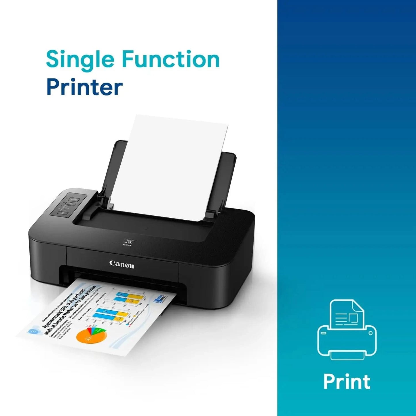 Canon Pixma TS207 Single Function Inkjet Printer (Black)