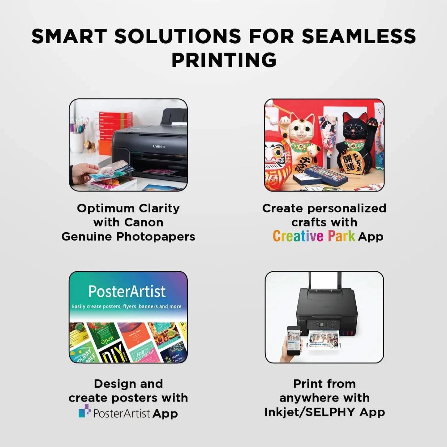 Canon Pixma TS207 Single Function Inkjet Printer (Black)