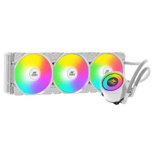 ANT ESPORTS CPU COOLER ICE-360 ARGB WITH HEATSINK - WHITE