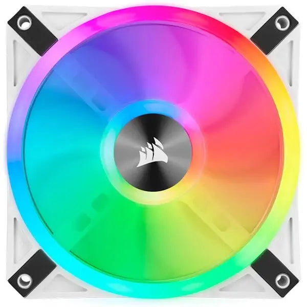 CORSAIR QL120 RGB CABINET FAN TRIPLE PACK WITH LIGHTING NODE CORE WHITE