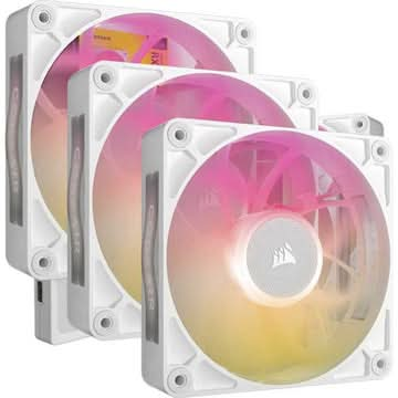 Corsair Fan RX RGB MAX Series, iCUE LINK RX120 RGB MAX White, 120mm RGB Fan, Triple Fan Kit- CO-9051038-WW