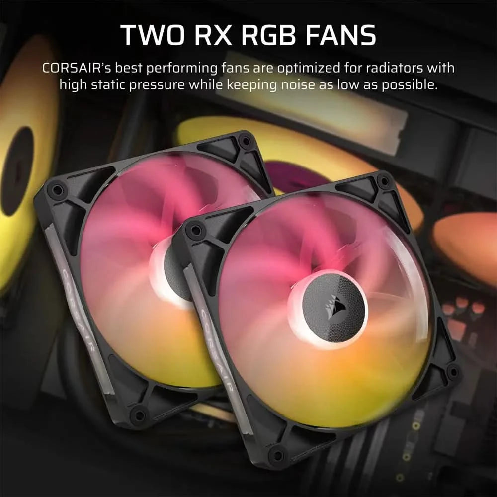 Corsair iCUE LINK TITAN 280 RX RGB Black, 280mm AIO Liquid CPU Cooler