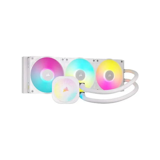 CORSAIR ICUE LINK TITAN 360 RX RGB WHITE AIO, 360MM RADIATOR, LIQUID CPU COOLER