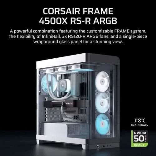 Corsair Chassis 4500X RS ARGB WHITE PC Case Without PSU - CC-9011315-WW